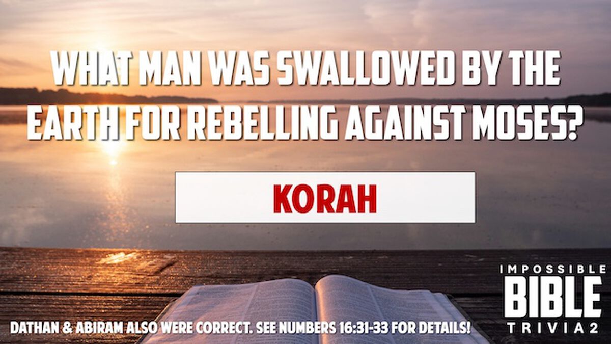 IMPOSSIBLE Bible Trivia 2 image number null